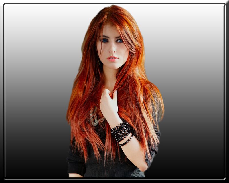 woman with red hair