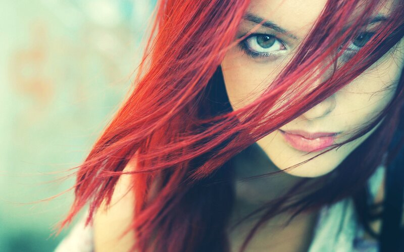 woman with red hair