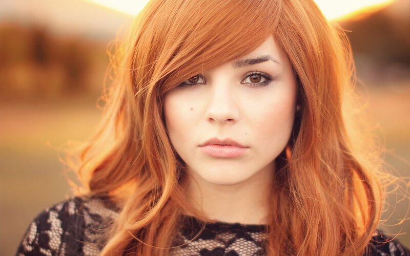 woman with red hair