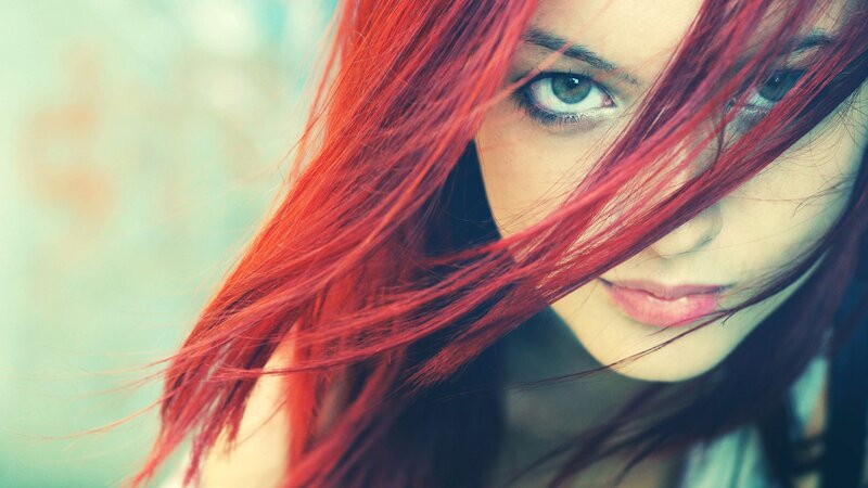 woman with red hair