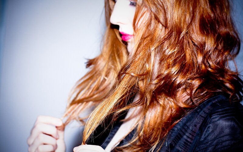woman with red hair