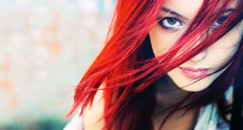 woman with red hair