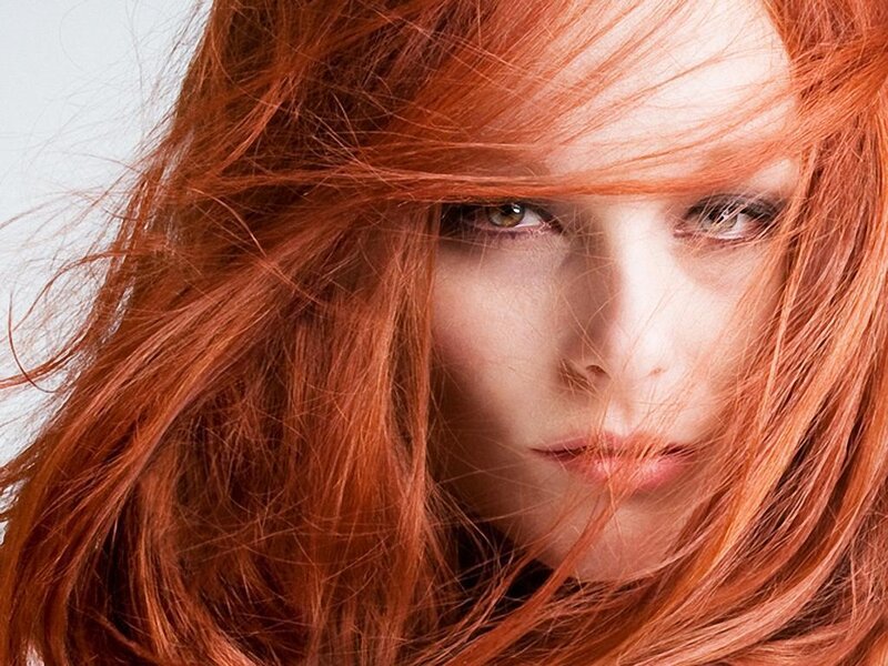 woman with red hair