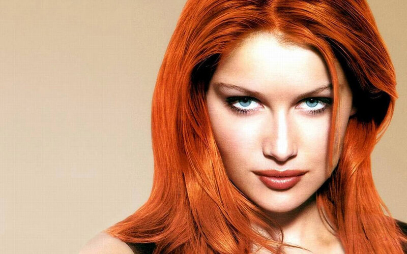 woman with red hair