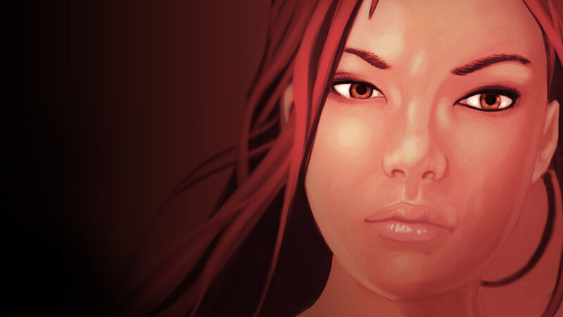 woman with red hair