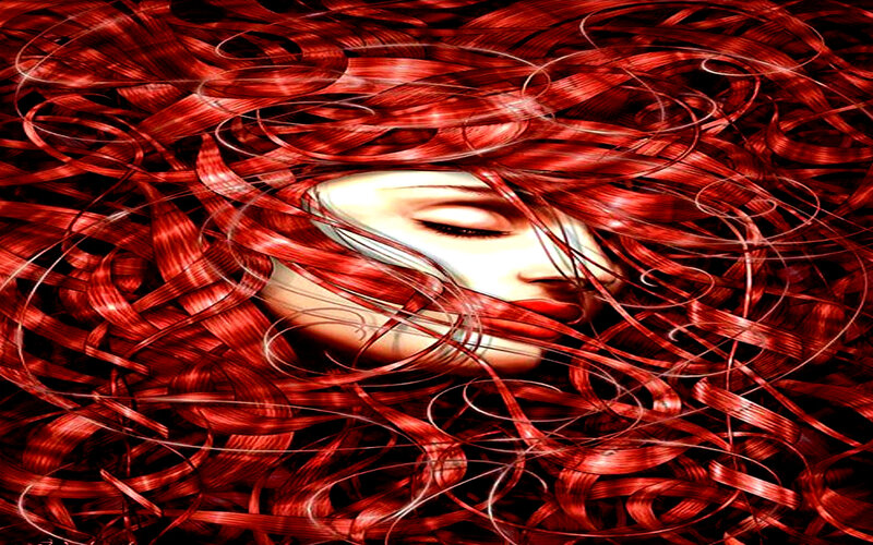 woman with red hair