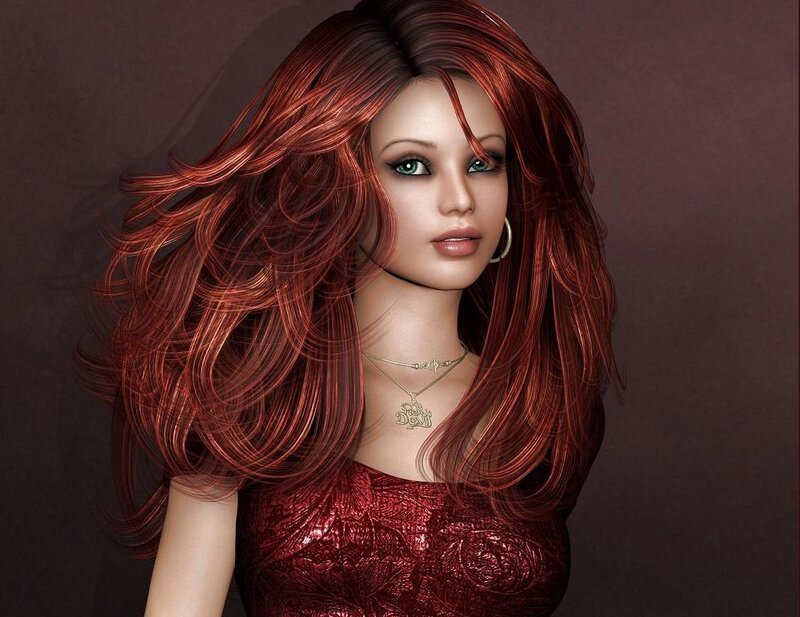 woman with red hair