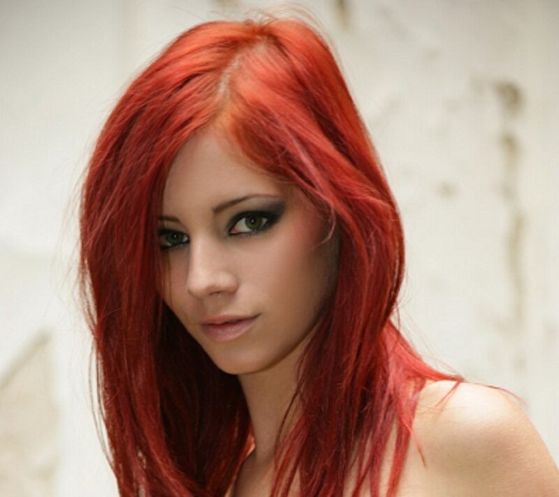 woman with red hair