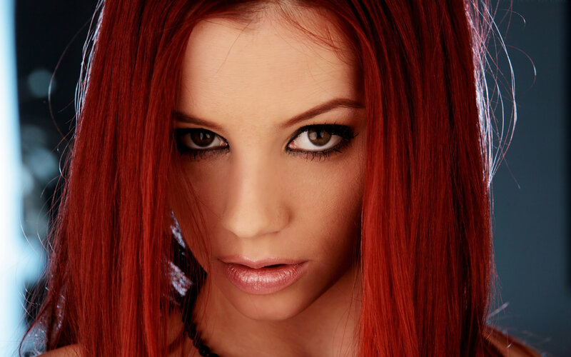 woman with red hair
