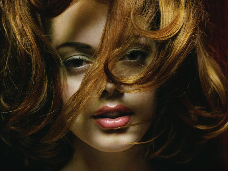 woman with red hair