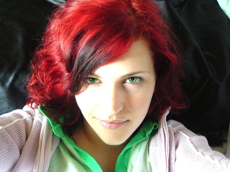 woman with red hair