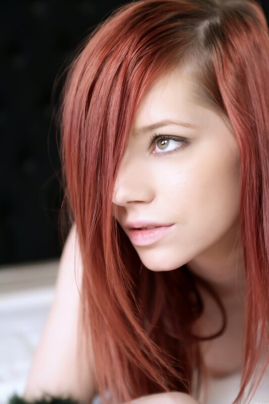 woman with red hair