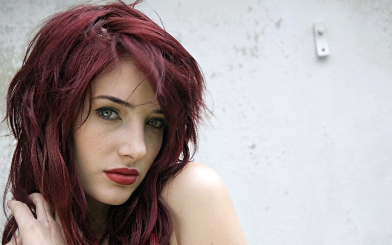 woman with red hair