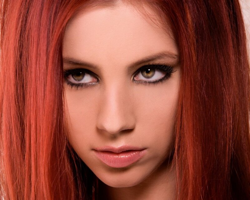 woman with red hair