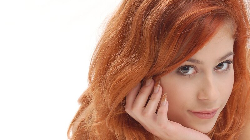woman with red hair
