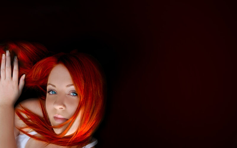 woman with red hair