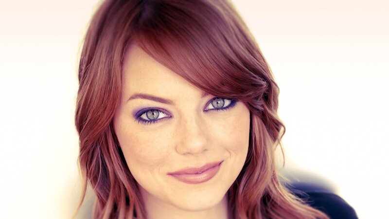 woman with red hair and blue eyes