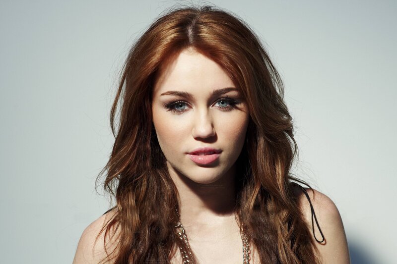 woman with red hair and blue eyes