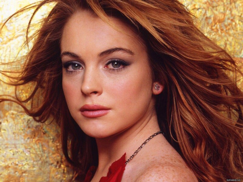 woman with red hair and blue eyes