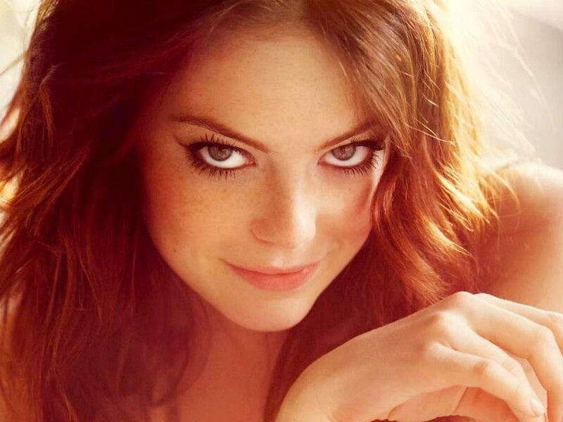 woman with red hair and freckles