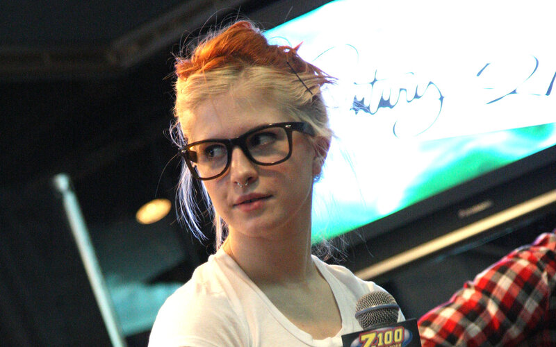 Woman with Red Hair and Glasses — White, Neutral