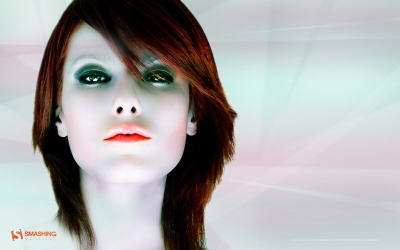 woman with red hair and green eyes