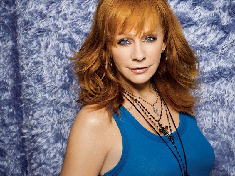 Woman with Red Hair — Blue, Calm, Photograph