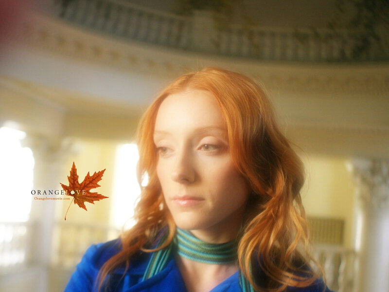 Woman with Red Hair — Blue, Contemplative