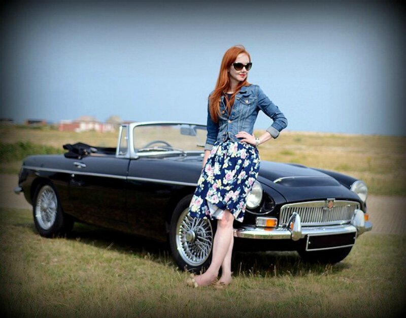 Woman with Red Hair — Blue, Relaxed, Afternoon