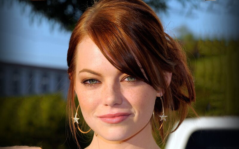 Woman with Red Hair — Brown, Calm, Afternoon, Photograph, Earrings