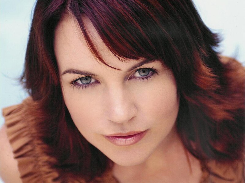 Woman with Red Hair — Brown, Calm, Photograph, Eyes