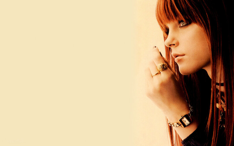 Woman with Red Hair — Brown, Contemplative