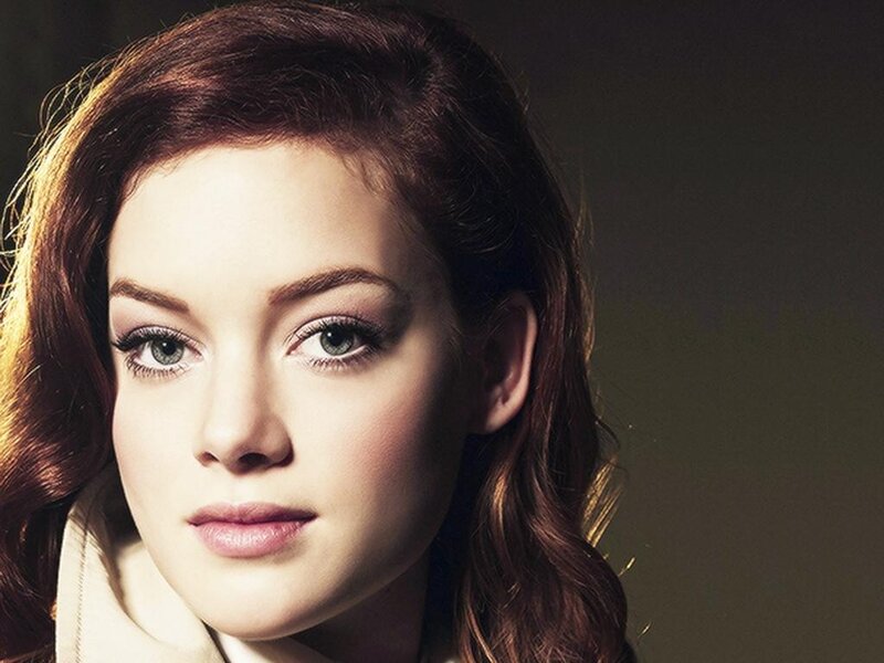 Woman with Red Hair — Brown, Dramatic, Photograph, Eyes, Coat