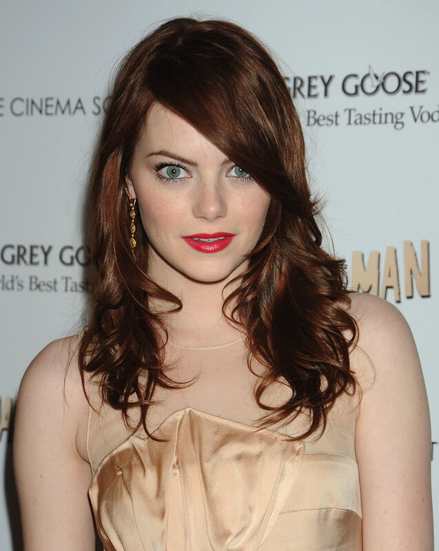 Woman with Red Hair — Brown, Formal, Photograph, Red Lipstick