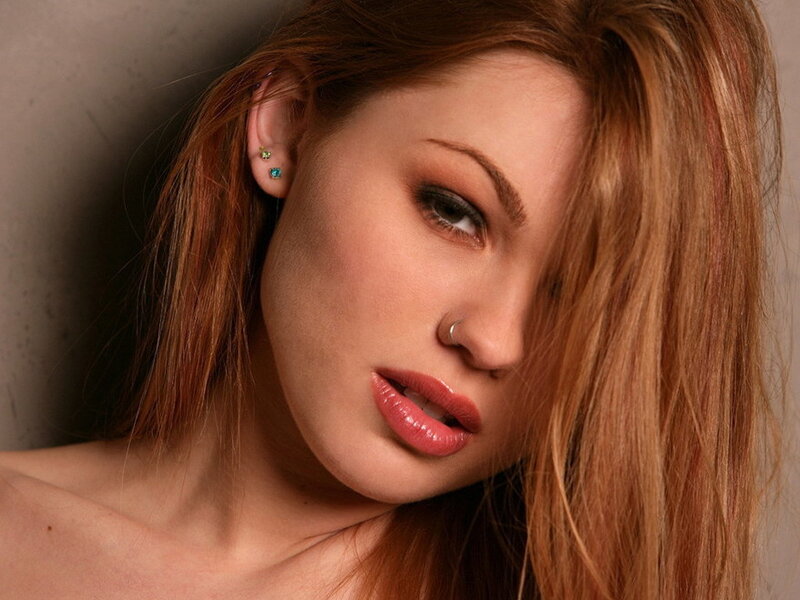 Woman with Red Hair — Brown, Intense