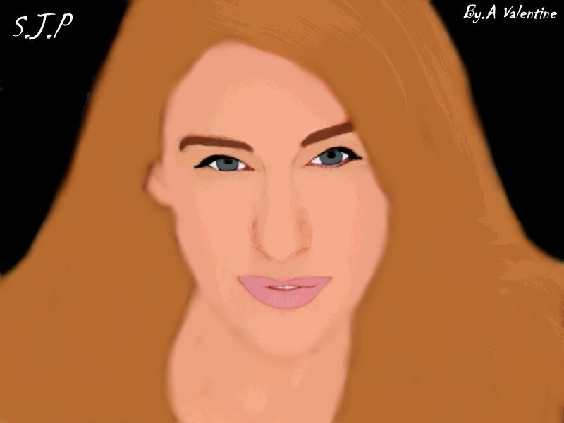 Woman with Red Hair — Brown, Neutral, Digital Art, Eyes