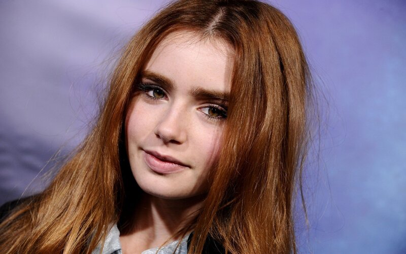 Woman with Red Hair — Brown, Neutral, Photograph, Eyes, Blouse