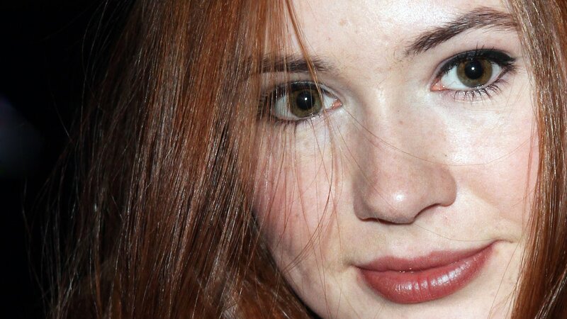 Woman with Red Hair — Brown, Neutral, Photograph, Eyes, Face, Pink