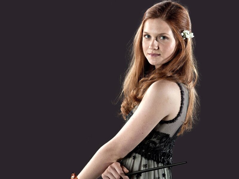 Woman with Red Hair — Brown, Neutral, Photograph, Flower in Hair