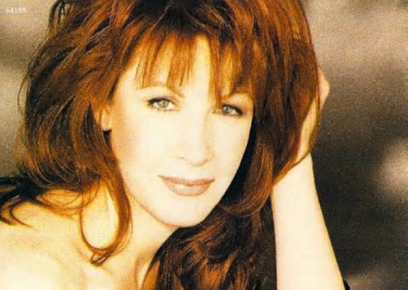 Woman with Red Hair — Brown, Neutral, Photograph, Hand