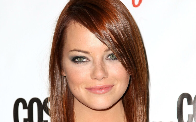Woman with Red Hair — Brown, Neutral, Photograph, Makeup, Background