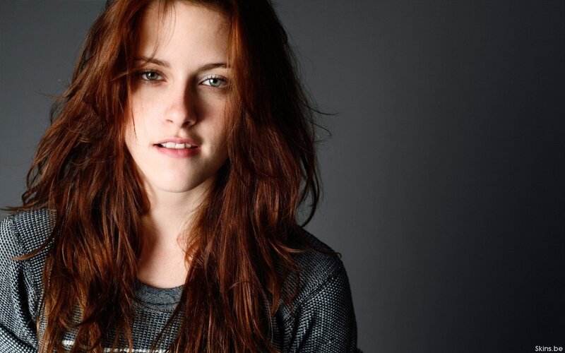 Woman with Red Hair — Brown, Neutral, Photograph, Shirt
