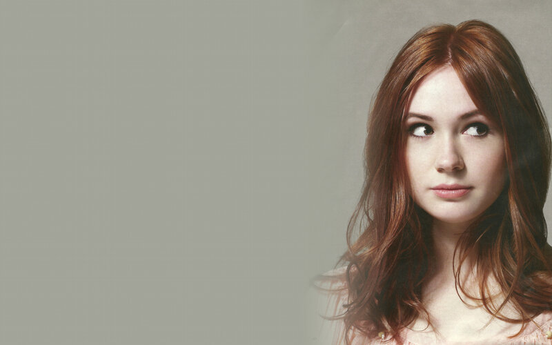Woman with Red Hair — Brown, Neutral, Photograph, Shoulder