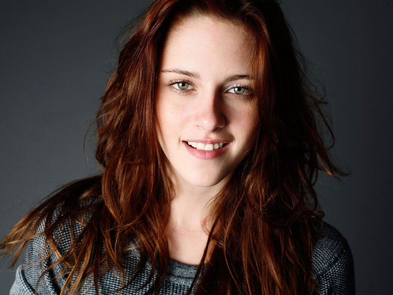 Woman with Red Hair — Brown, Neutral, Photograph, Smile