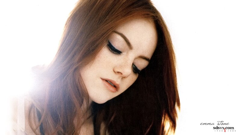 Woman with Red Hair — Brown, Serene, Photograph