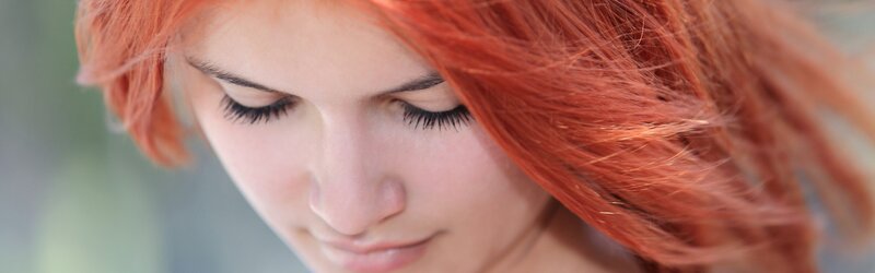 Woman with Red Hair — Calm, Face