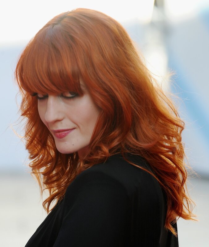 Woman with Red Hair — Calm, Photograph, Black Shirt, Black