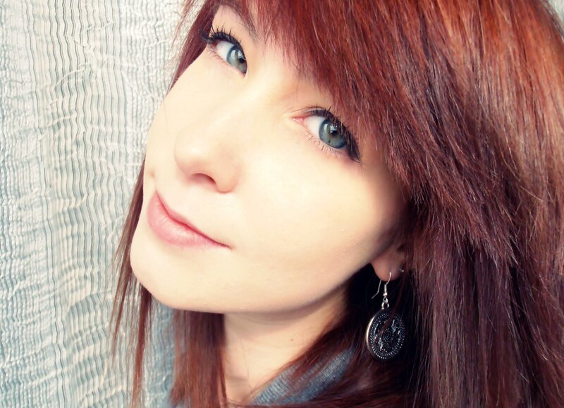 Woman with Red Hair — Calm, Photograph, Earring, Eyes