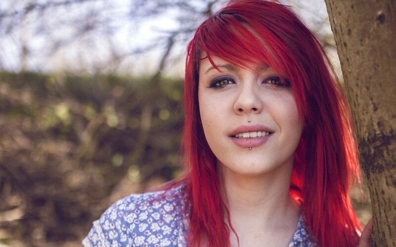 Woman with Red Hair — Calm, Spring