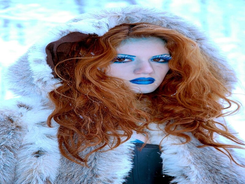 Woman with Red Hair — Cold